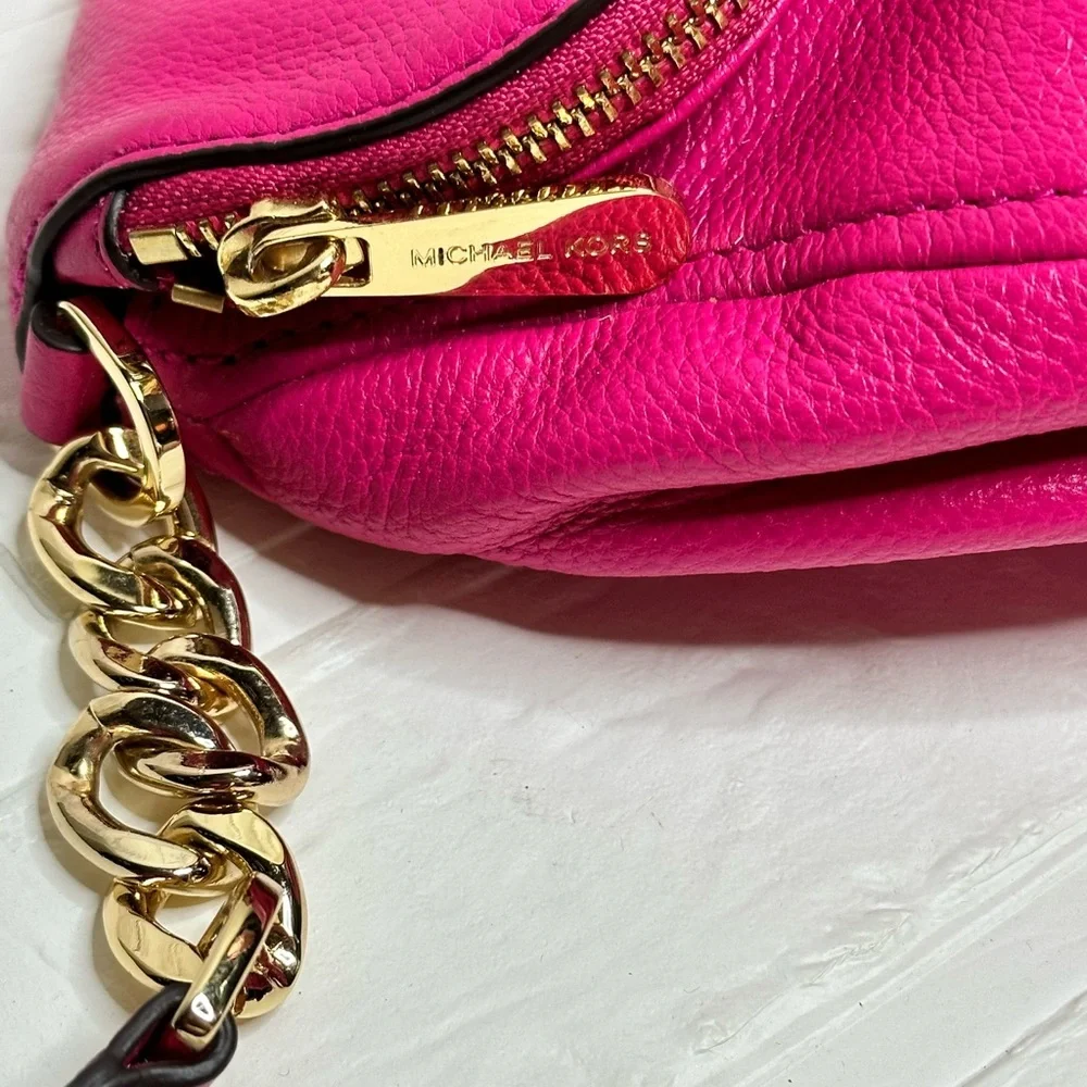 Michael Kors Pink Leather Crossbody Bag